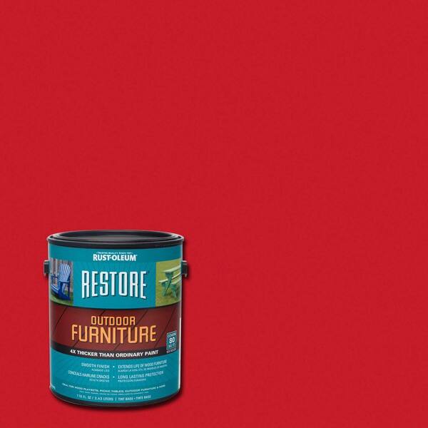 Rust-Oleum Restore 1- gal. Apple Red Outdoor Furniture Exterior Solid Stain