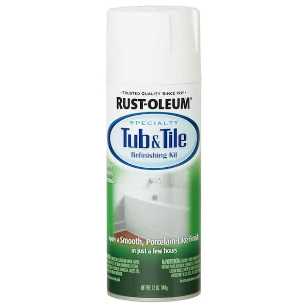 Rust-Oleum Specialty 12 oz. Gloss White Tub and Tile Refinishing Spray Paint (6-Pack)