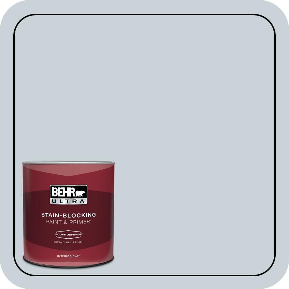 1 qt. #N480-1 Light Drizzle Extra Durable Flat Interior Paint & Primer price history on PriceWatchPro