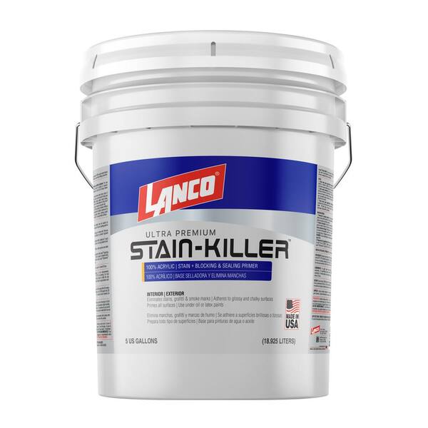 Lanco 5 Gal. Stain Killer Ultra Premium White Interior/Exterior 100