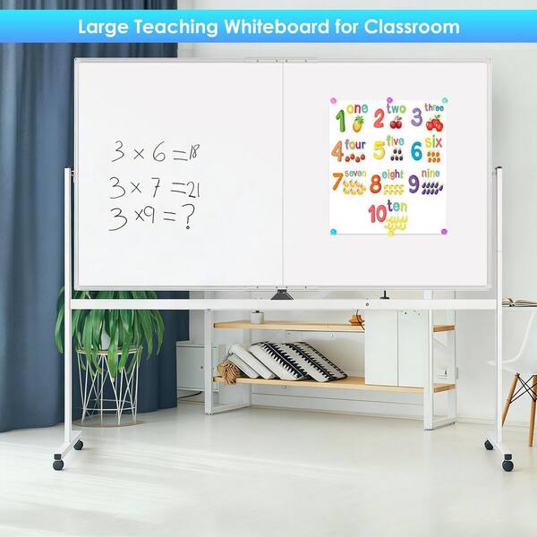 maxtek 72 x 48 Rolling Whiteboard Panel Dry Erase Board Bulletin