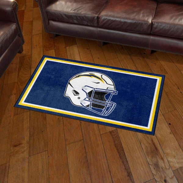 FANMATS Los Angeles Chargers Navy 3 ft. x 4 ft. All-Star Area Rug 38096 -  The Home Depot