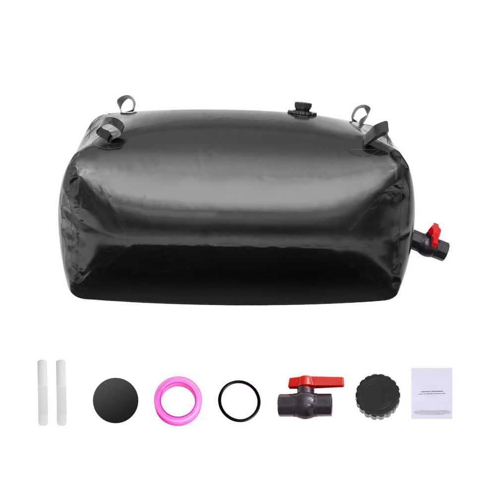 1000 L Water Storage Bladder, 264 Gal. Collapsible PVC Water Tank Portable Soft Water Bag For Camping Fire Prevention