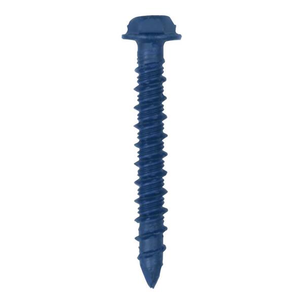 1/4 x 1-3/4" Hex Head Stainless Steel Concrete Screw Tapcon 25 pack 