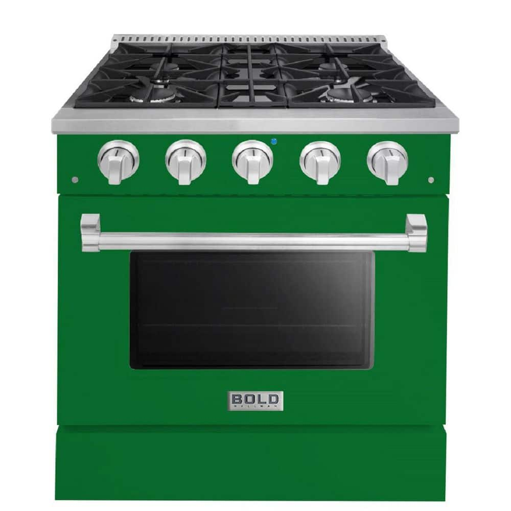 Hallman BOLD 30 in. 4.2 cu. ft. 4 Burner Freestanding All Gas Range with Gas Stove and Gas Oven