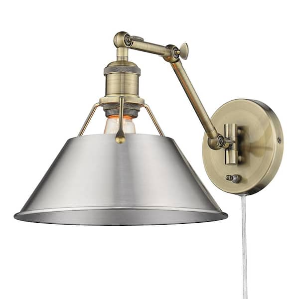 Orwell 9 in. Aged Brass Sconce