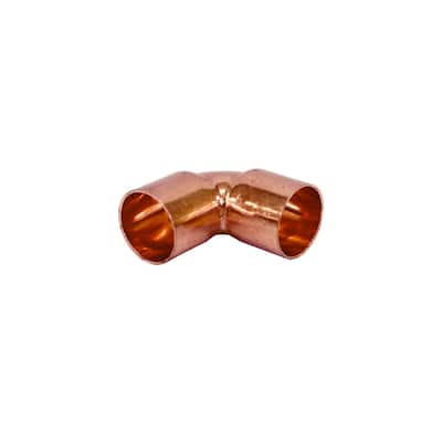 3/4 in. Copper 90-Degree Cup x Cup Short Radius Elbow (25-Pack)