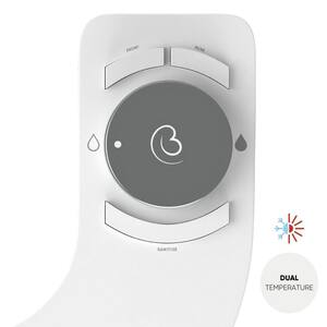 Boss Bidet Revolution Plus Dual Temperature Non Electric Toilet Bidet Attachment Water Sprayer Dual Nozzle in Platinum