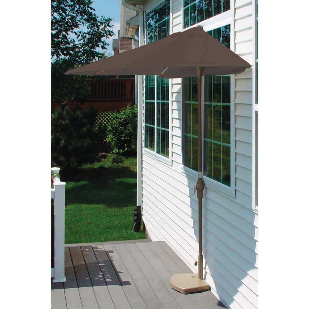 Champagne Cast Iron Off-The-Wall Umbrella Base