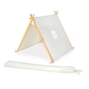 3.5 ft. Canvas A-Frame Teepee Playset Playhouse With Carry Case