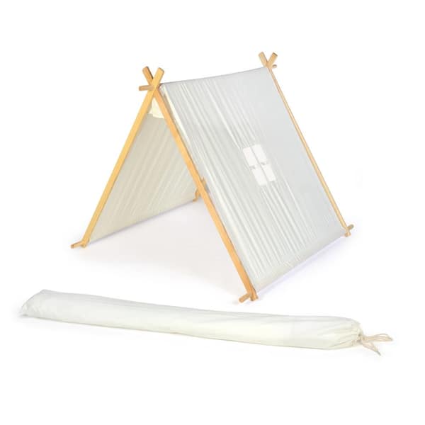 Trademark Innovations 3.5 ft. Canvas A-Frame Teepee Playset Playhouse With Carry Case