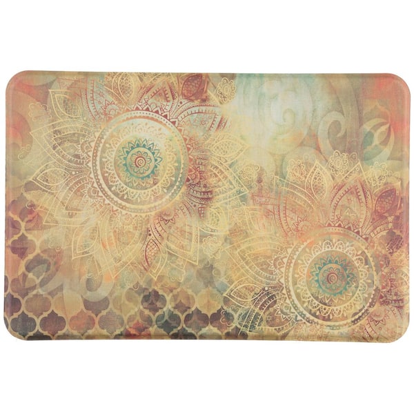 Cloud Comfort Multicolored 20 in. x 36 in. Indoor Anti-Fatigue Kitchen Mat