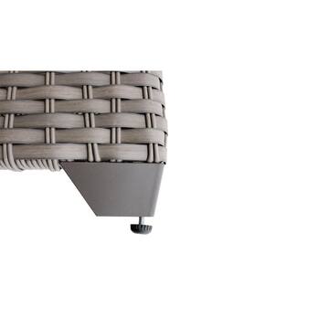 TK CLASSICS Florence 7-Piece Wicker Outdoor Sectional Seating Group with Beige Cushions 8830087