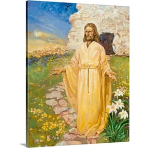 "Jesus Has Risen" by Hal Frenck Canvas Wall Art