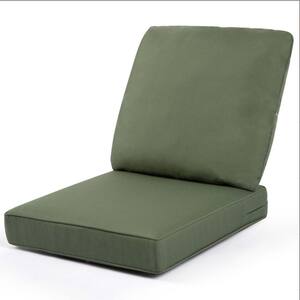 24 in. x 4.72 in. Outdoor Sectional Sofa Chair Cushion, Back Cushion, Dark Green, Water Resistant