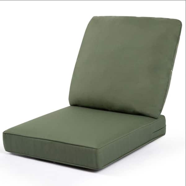 Unbranded 24 in. x 4.72 in. Outdoor Sectional Sofa Chair Cushion, Back Cushion, Dark Green, Water Resistant