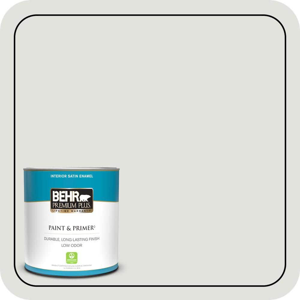 1 qt. #BL-W13 Silver Polish Satin Enamel Low Odor Interior Paint & Primer price history on PriceWatchPro