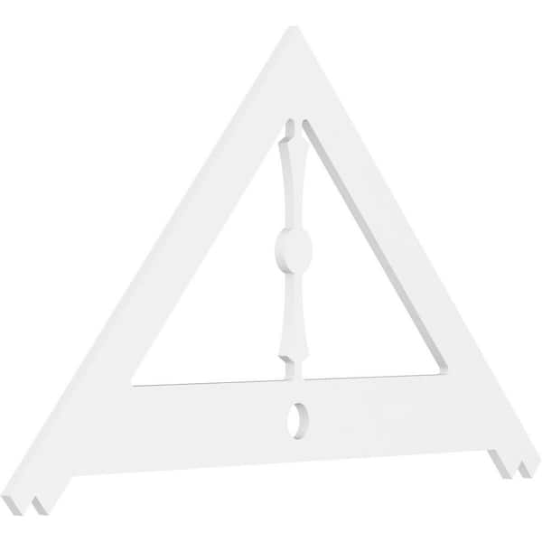 Ekena Millwork Artisan 1 in. D x 35 in. W x 60 in. L Signature Urethane Gable Pediment