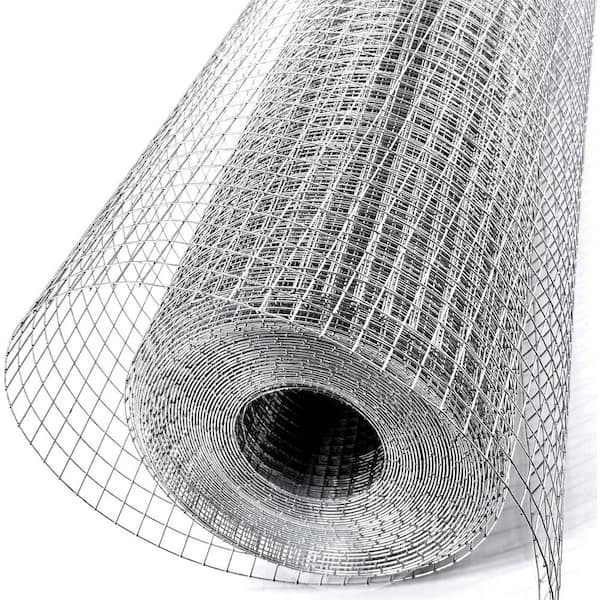 Galvanized Hardware Cloth 1/4 in. x 48 in. x 100 ft. 23-Gauge Rust-Resistant Wire Mesh Roll for Garden Fencing Fence