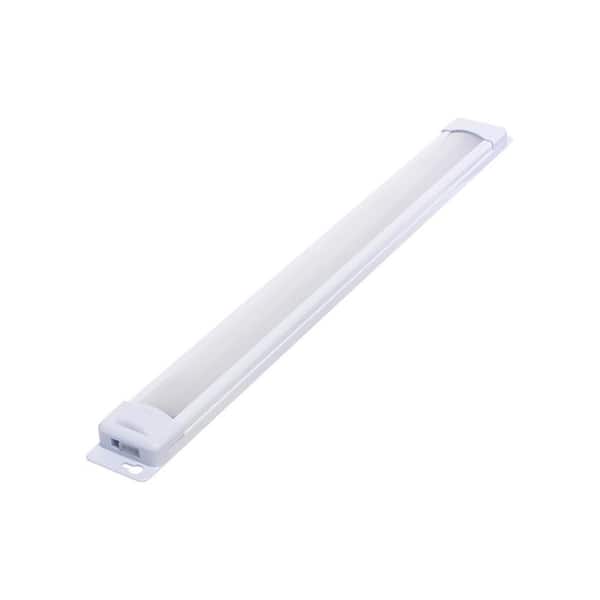 Enbrighten Premium Plug-In 12 in. LED White Under Cabinet Light, Linkable