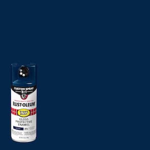 12 oz. Custom Spray 5-in-1 Gloss Navy Spray Paint