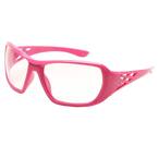 Rose Ladies Eye Protection, Pink Frame/Clear Lens
