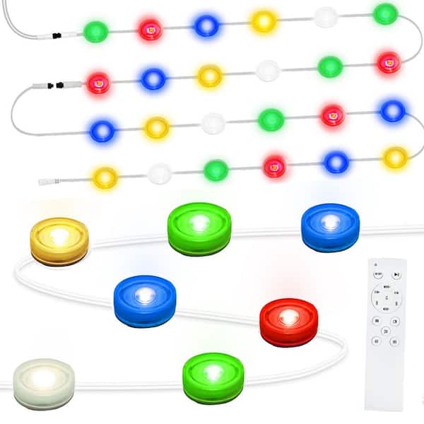 Honbei 100ft /72 LED Lighting, Indoor/Outdoor Plug-in Integrated LED Fairy String-Light, RGB Color Change lighting for house