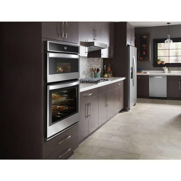 Electric Smart Wall Oven, Wall Microwave Cabinet 27