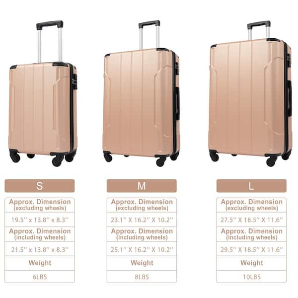 20 inch hard case suitcase