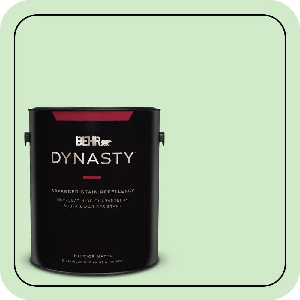 1 gal. #440A-3 Mint Frappe Matte Interior Stain-Blocking Paint & Primer