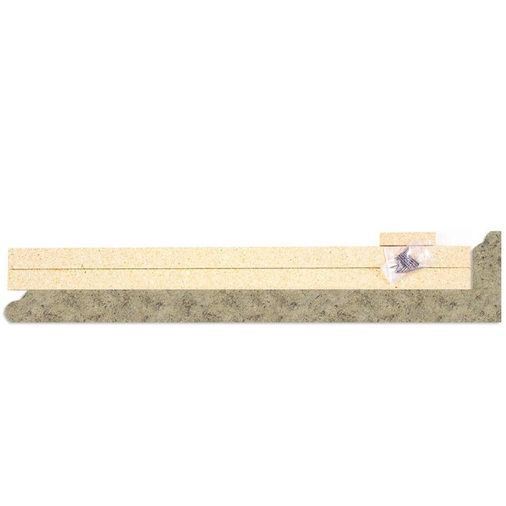Laminate Endcap Kit for Countertop with Integrated Backsplash in Golden Juparana Quarry price history on PriceWatchPro