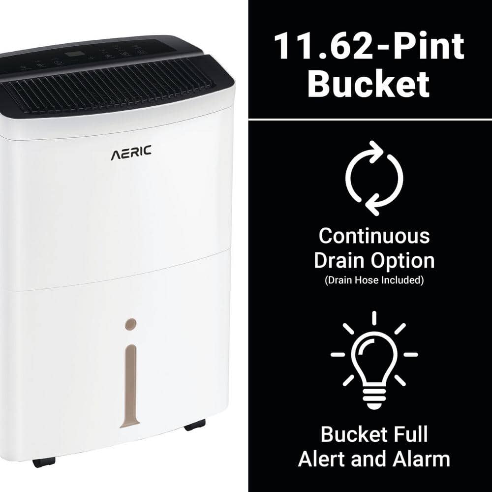 Aeric White 35-Pint Portable Energy Star Dehumidifier