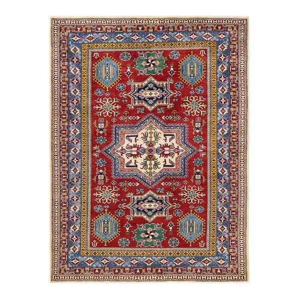 Solo Rugs Tribal One-of-a-Kind Bohemian Red 6 ft. 1 in. x 8 ft. 1 in. Tribal Area Rug