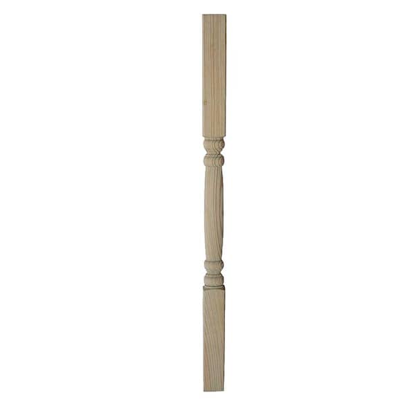 WeatherShield 1.375 in. x 2.125 in. x 36 in. Wood Pressure-Treated Square Classic Spindle (7-Pack)