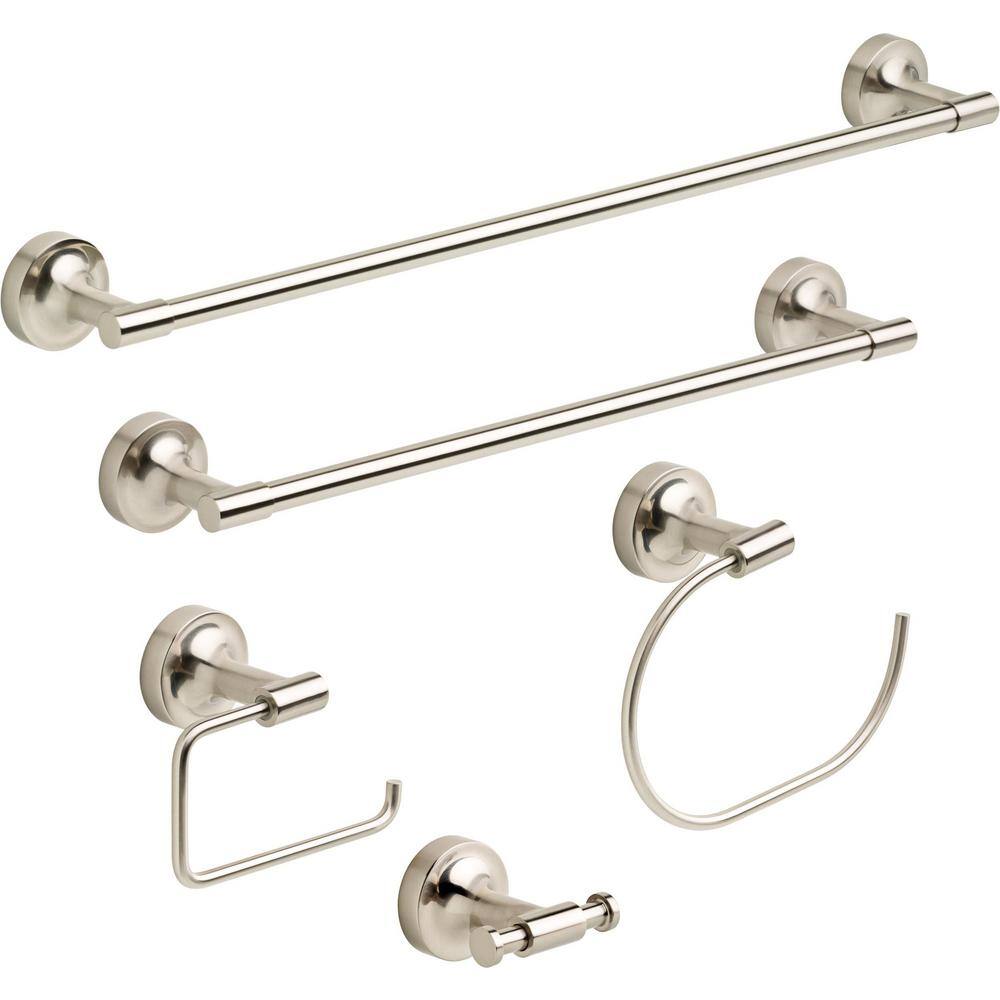 Voisin Polished Stainless Steel 18-Inch Bathroom Grab Bar
