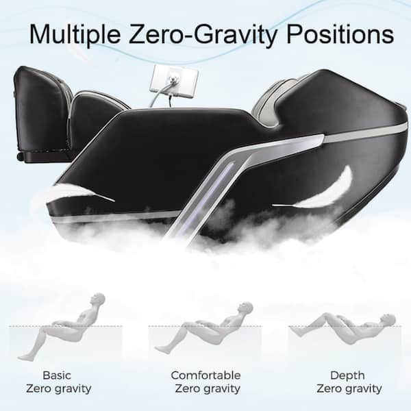 Lifesmart 4D Deluxe Gray and Black Zero Gravity and Space Saving