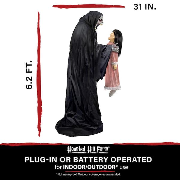 Soul Sucker by Tekky, Indoor or Covered Outdoor Premium Halloween Animatronic, Plug-In or Battery Operated