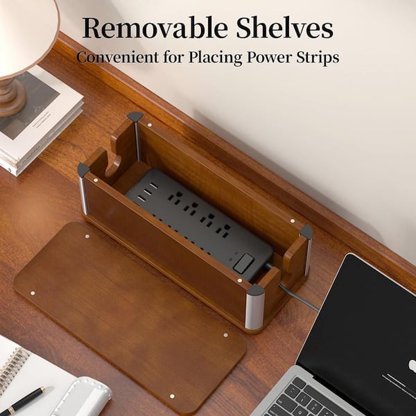 Ahfiwaso Retro Speaker Cabinet Style Large Cable Management Box