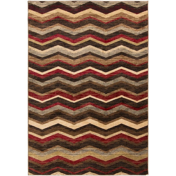 Artistic Weavers Kiruna Burgundy 5 ft. x 8 ft. Indoor Area Rug