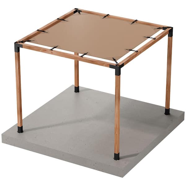 Outdoor Accents Sage System Sunshade for 10 ft. x 10 ft. Pergola, Tan