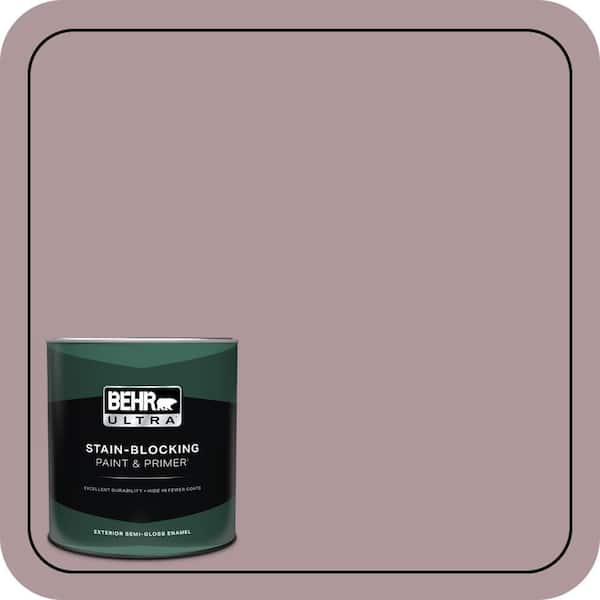 BEHR ULTRA 1 qt. #110F-4 Heirloom Orchid Semi-Gloss Enamel Exterior Paint & Primer