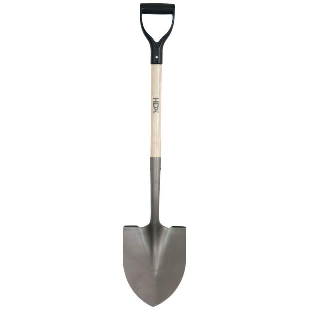 Anvil 19.75 in. D-Handle Wood Digging Shovel 2531300 - The Home Depot