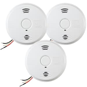 10-Year Worry-Free Hardwired Combination Smoke and Carbon Monoxide Detector with Battery Backup and Voice Alarm (3-Pack)