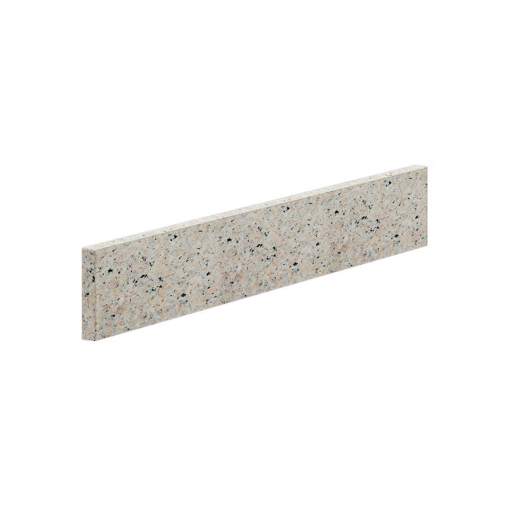 Newport 24.3 in. Granite Backsplash in Champagne