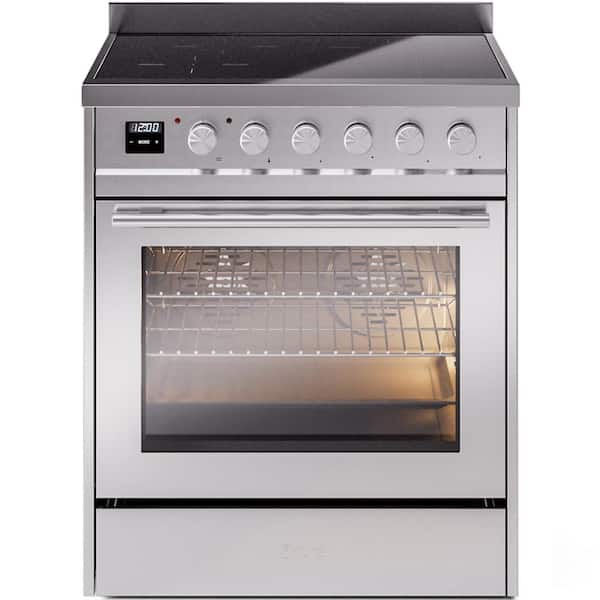 Professional Plus II 30 in. 4 Zone Freestanding Induction Range in Stainless Steel