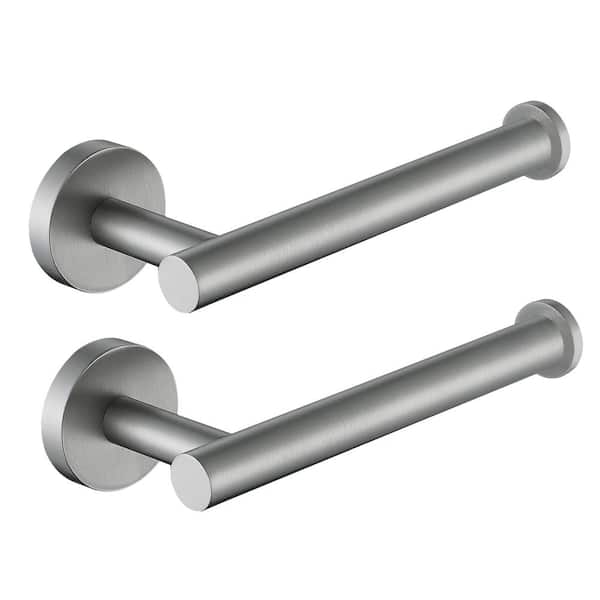 ATKING Bathroom Wall-Mount Single Post Toilet Paper Holder Tissue Holder in Stainless Steel Brushed Nickel(2 Pack)