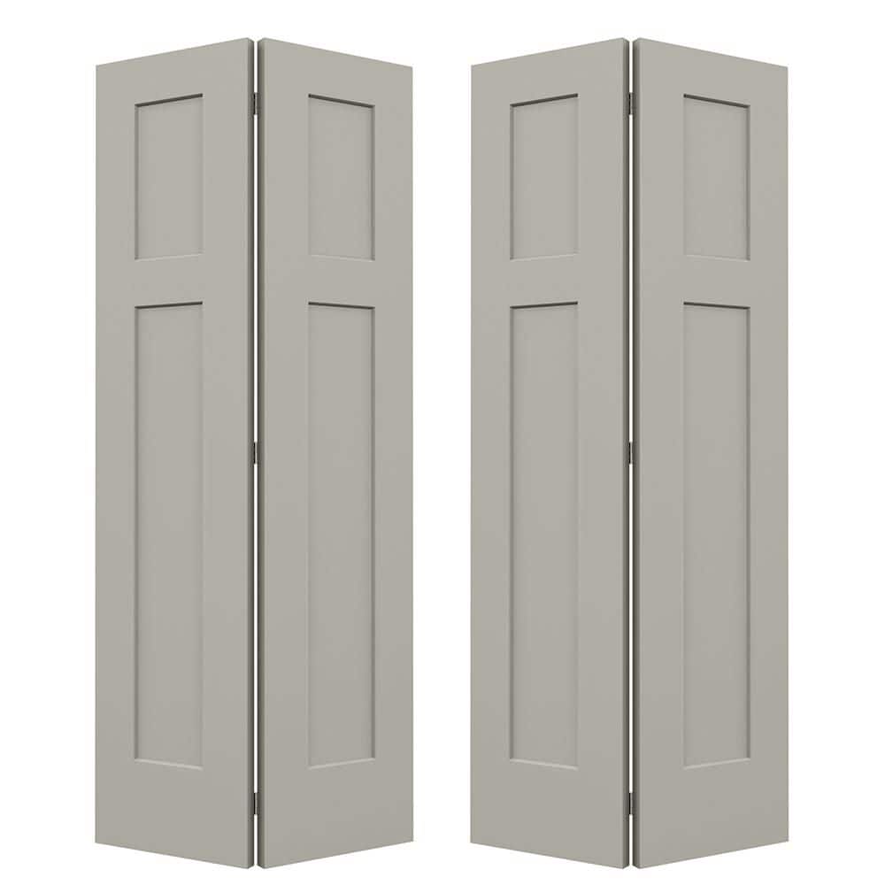 JELD-WEN 36 in. x 80 in. Craftsman Vanilla Painted Smooth Molded