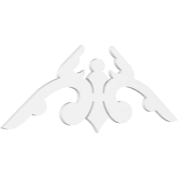 Ekena Millwork Milton 1 in. D x 22-1/2 in. W x 60 in. L Signature Urethane Gable Pediment