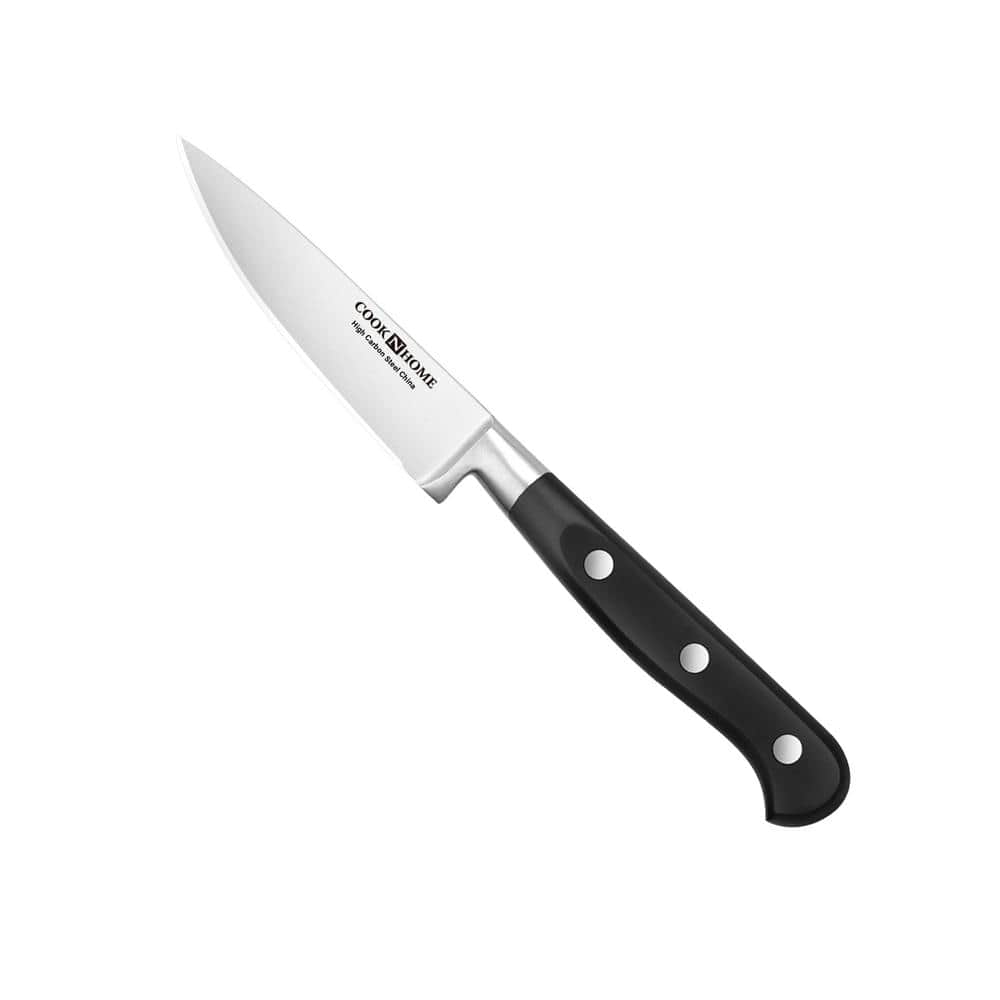 Cook N Home Kitchen Knife Set with Bamboo Storage Block 15-Piece