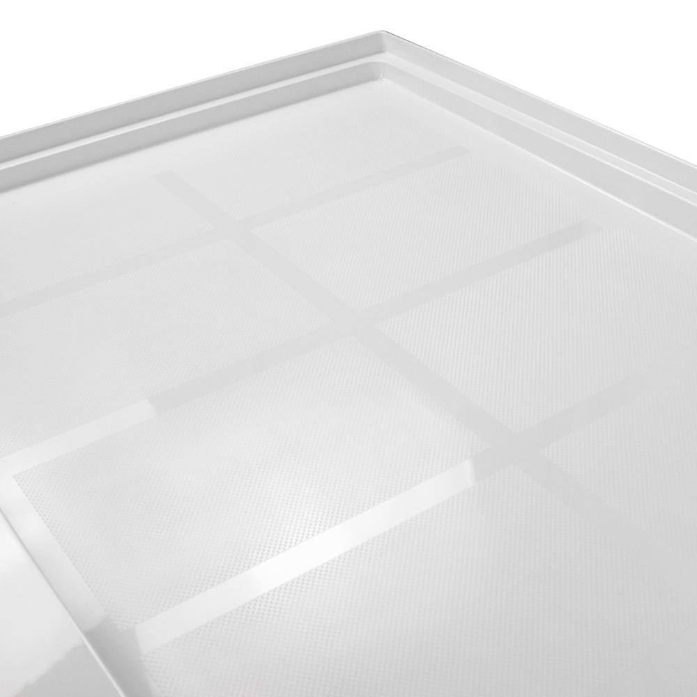 Gray 30'' x 60'' Resin Rectangular Shower Base with Right Hand Drain